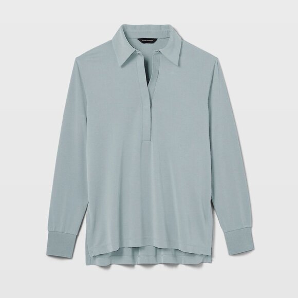 Club Monaco Tops - CLUB MONACO Long Sleeve Sandwash Knit Top